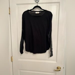 RD Style black leather sweater